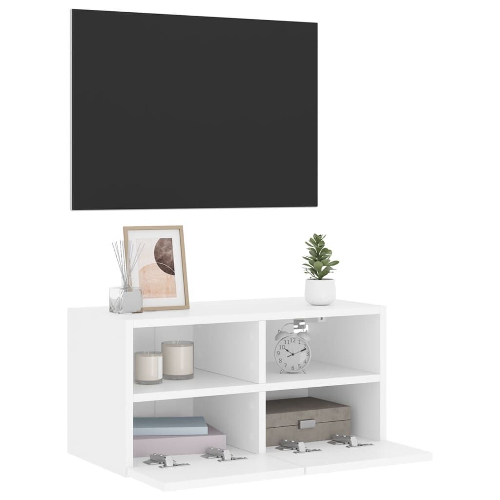 TV Wall Cabinet White 60x30x30 cm Engineered Wood Price