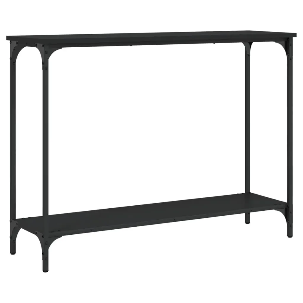 Console Table Black 101x30.5x75 cm Engineered Wood Price