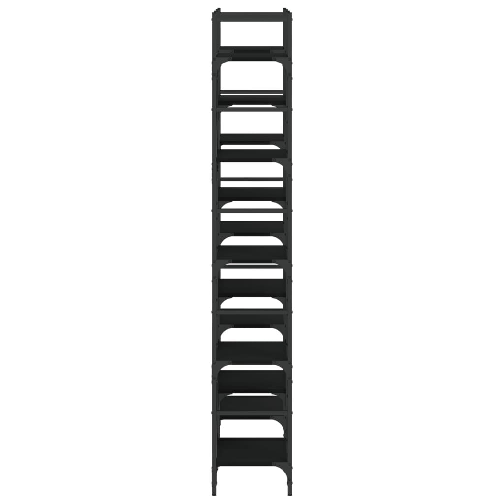 Bookshelf Black 127.5x28.5x172.5 cm Engineered Wood Price