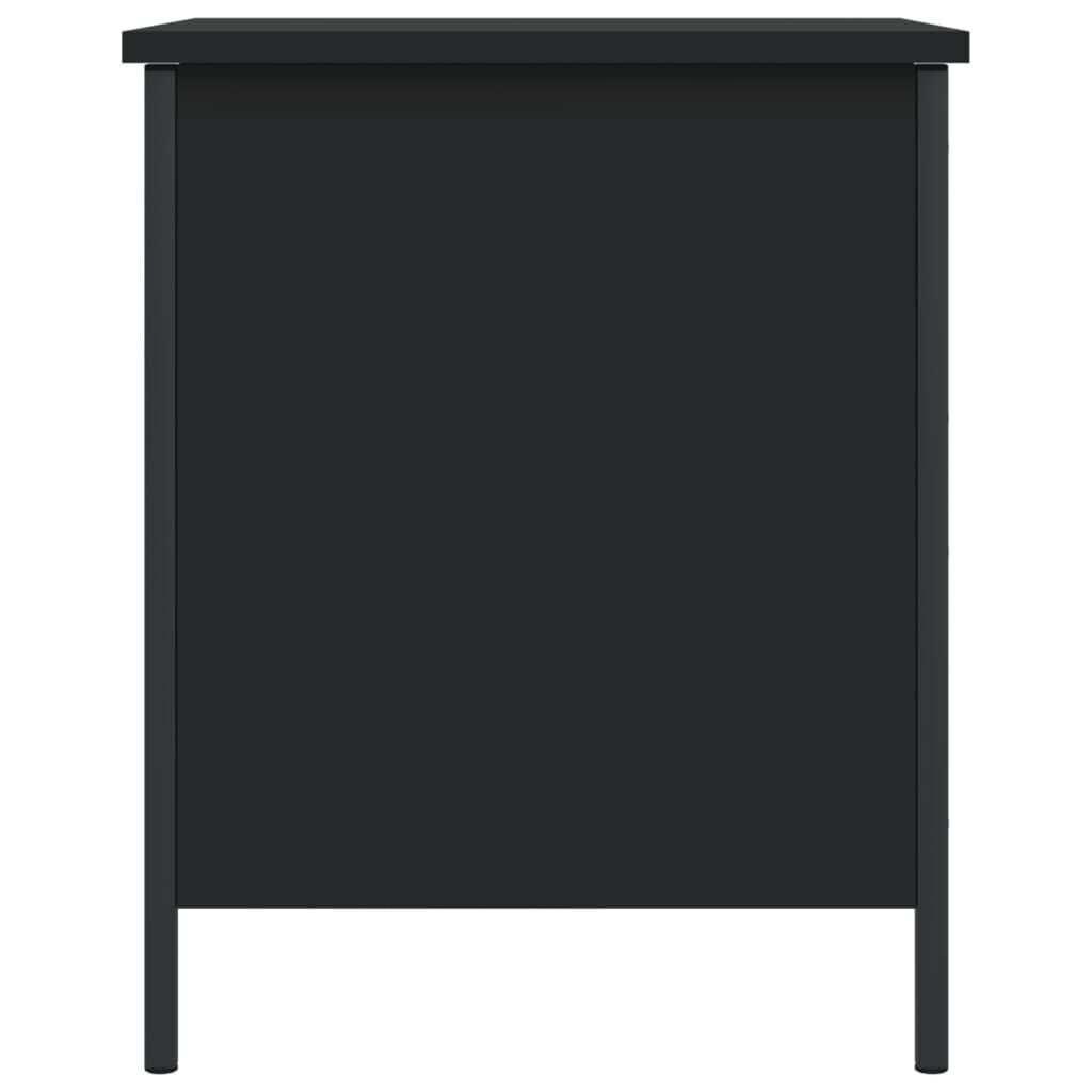 Storage Bench Black 40x42.5x50 cm Engineered Wood Price