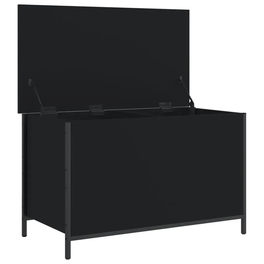 Storage Bench Black 80x42.5x50 cm Engineered Wood Price