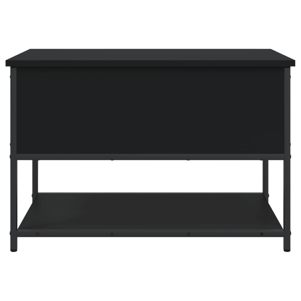 Storage Bench Black 70x42.5x47 cm Engineered Wood Price