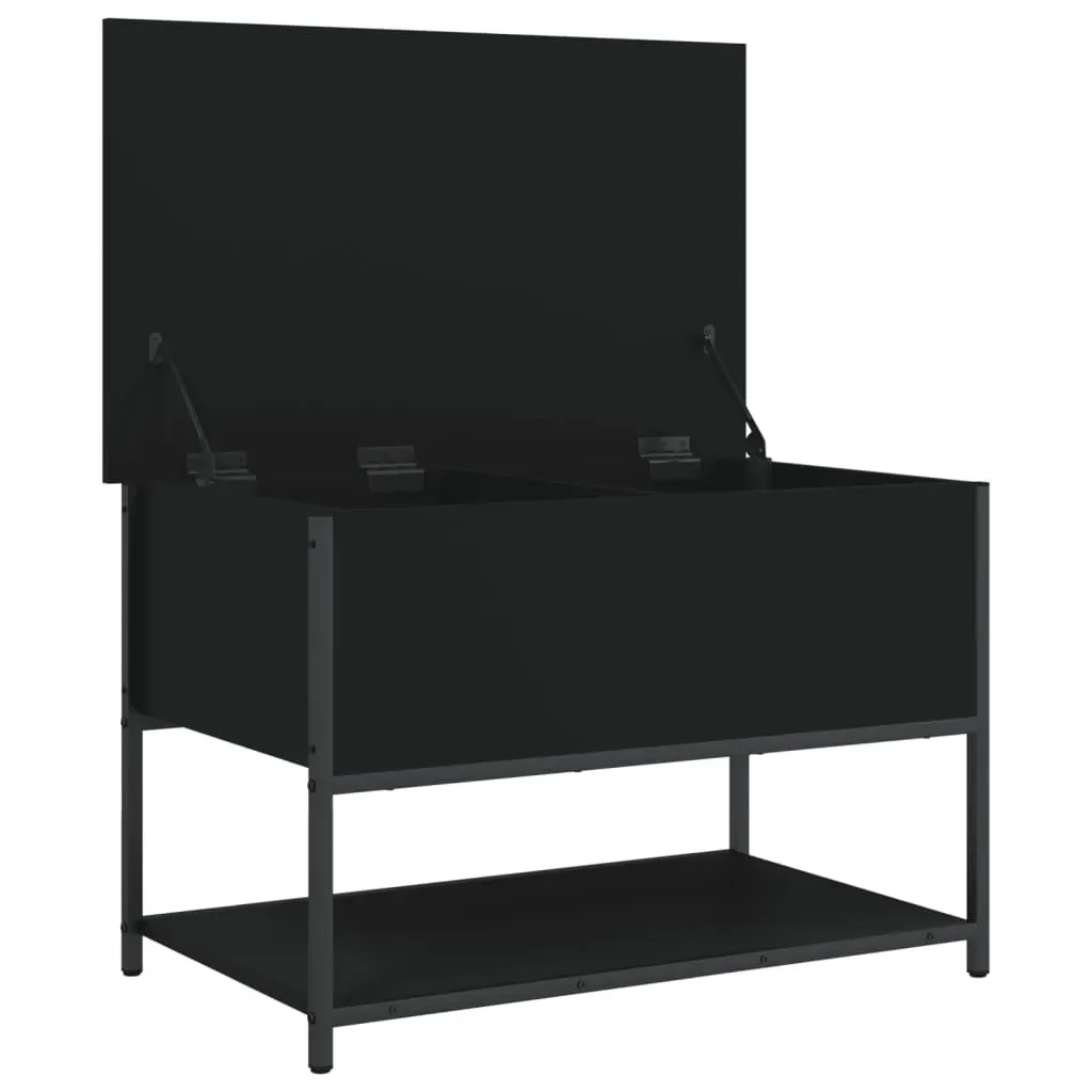 Storage Bench Black 70x42.5x47 cm Engineered Wood Price
