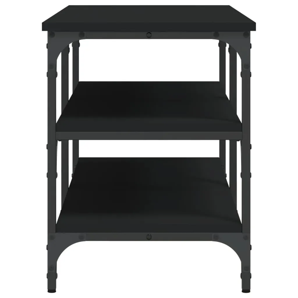 Shoe Bench Black 100x38.5x49 cm Engineered Wood Price