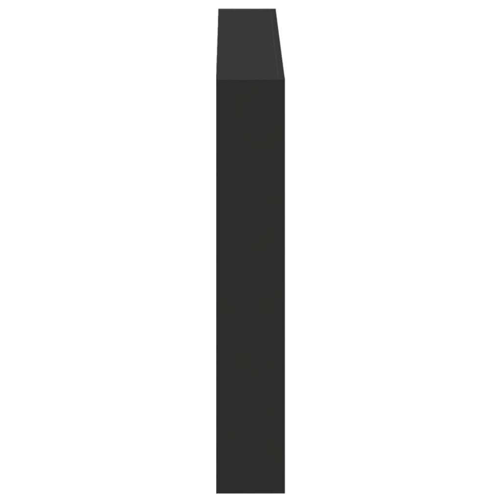 Headboard Cabinet with LED Black 120 cm Price