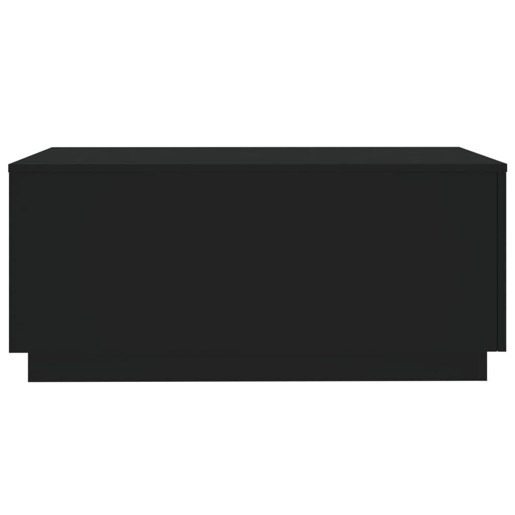 Coffee Table with LED Lights Black 90x50x40 cm Price
