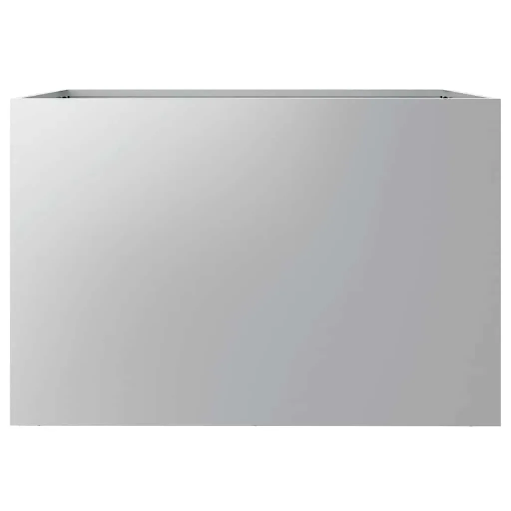 Planter Silver 62x47x46 cm Galvanised Steel Price