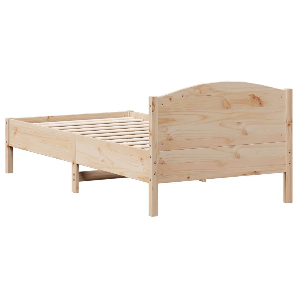 Bed Frame without Mattress 90x190 cm Solid Wood Pine Price