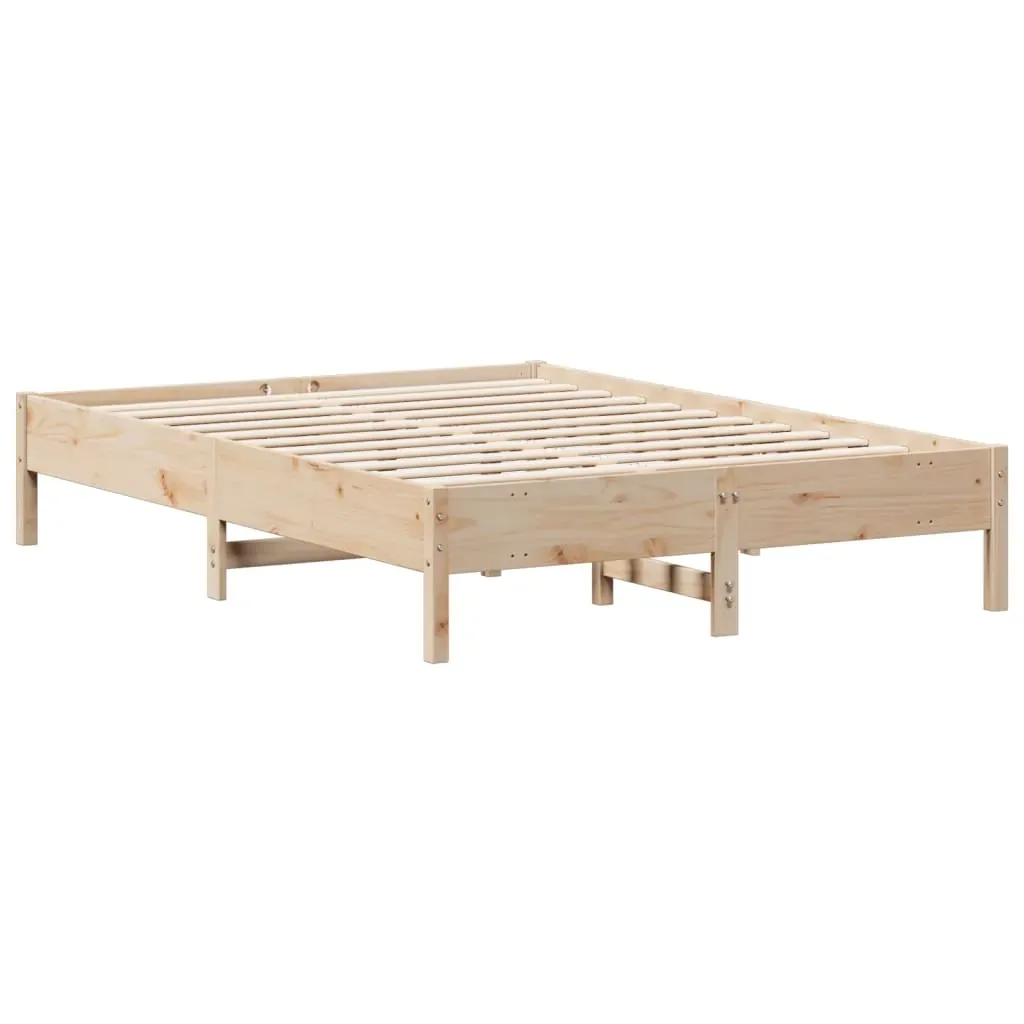 Bed Frame without Mattress 150x200 cm Solid Wood Pine Price