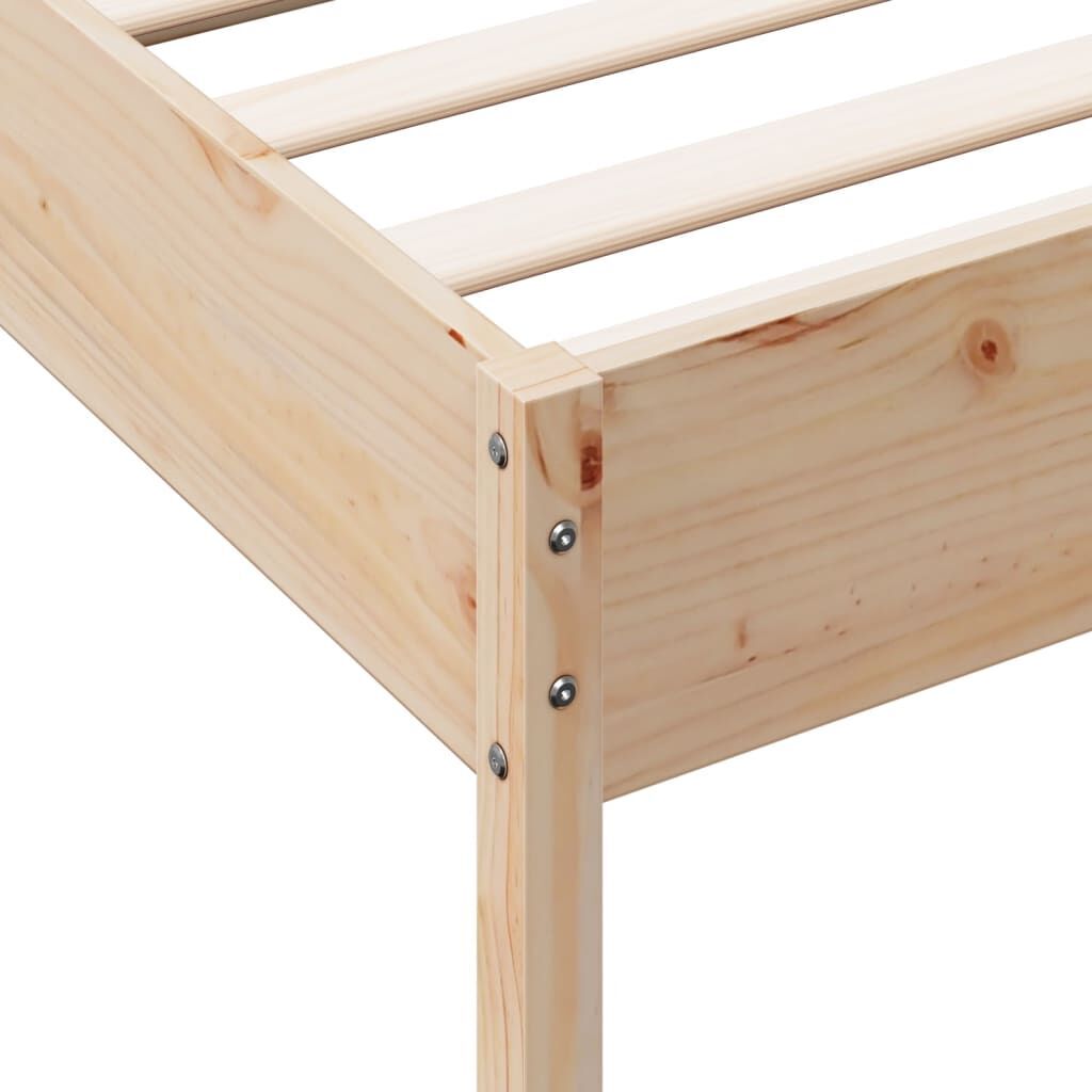 Bed Frame without Mattress 90x190 cm Solid Wood Pine Price