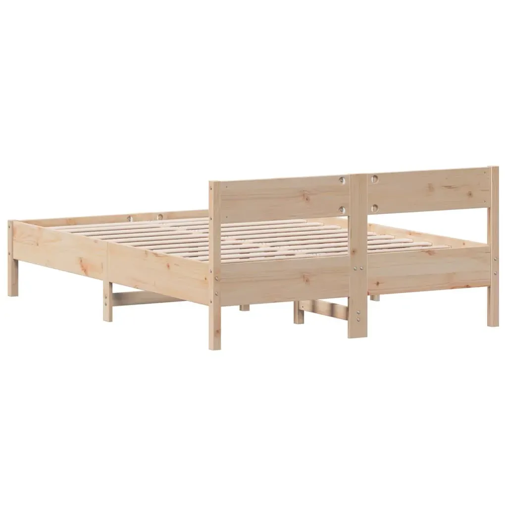 Bed Frame without Mattress 150x200 cm Solid Wood Pine Price