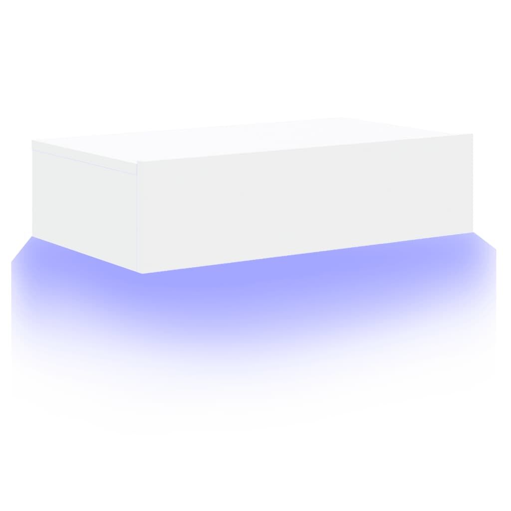 TV Cabinet with LED Lights White 60x35x15.5 cm Price