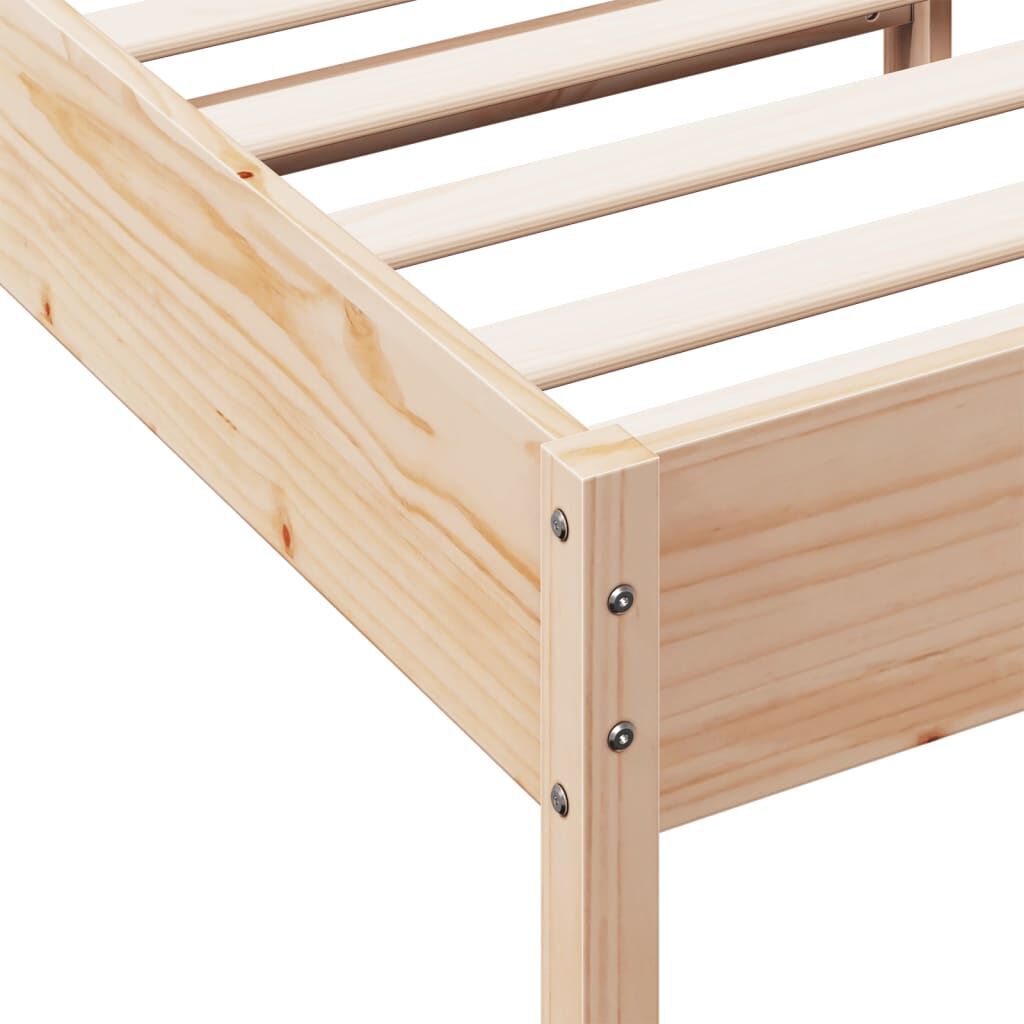 Bed Frame without Mattress 90x190 cm Solid Wood Pine Price