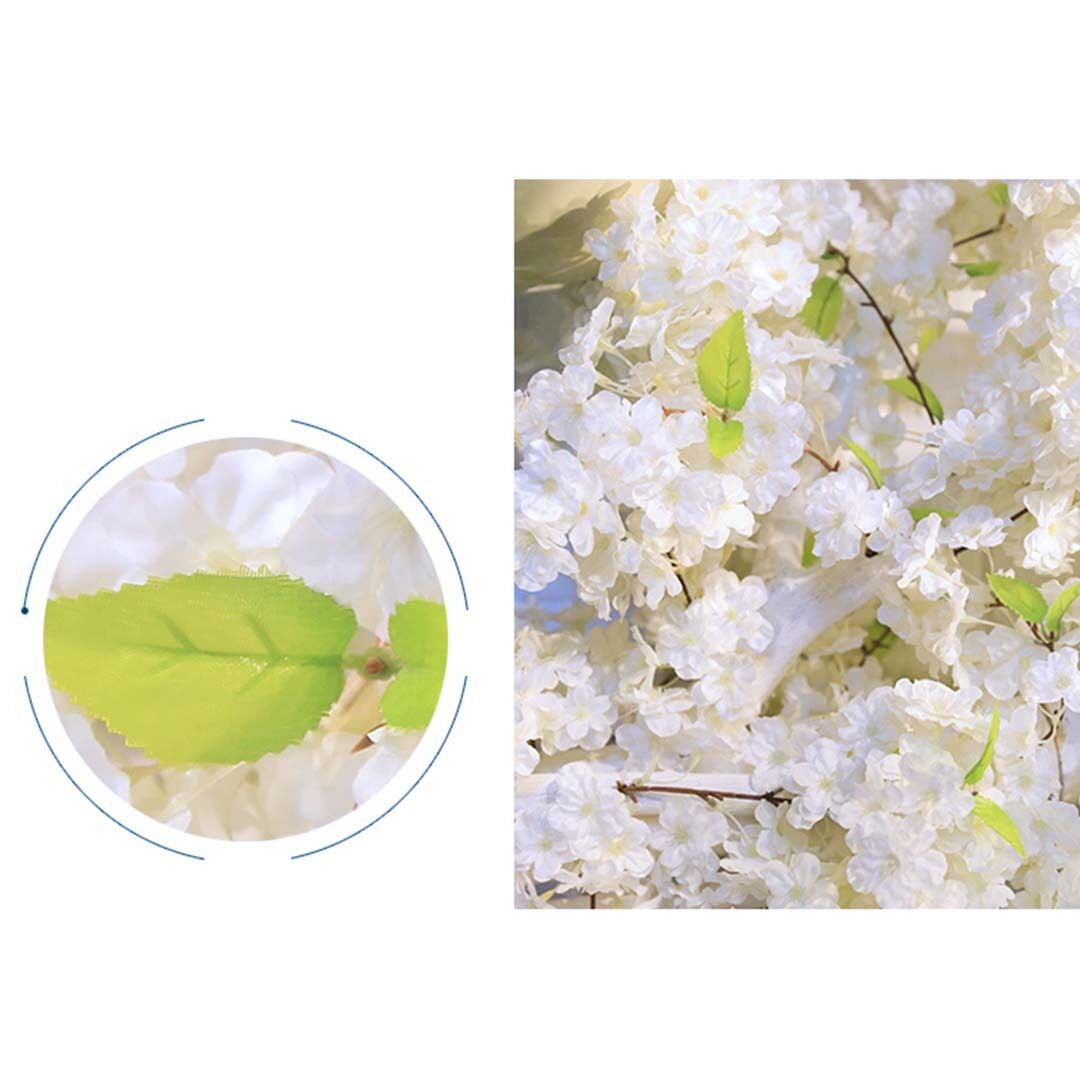 10x artificial silk flower fake cherry blossom bouquet table decor white Price