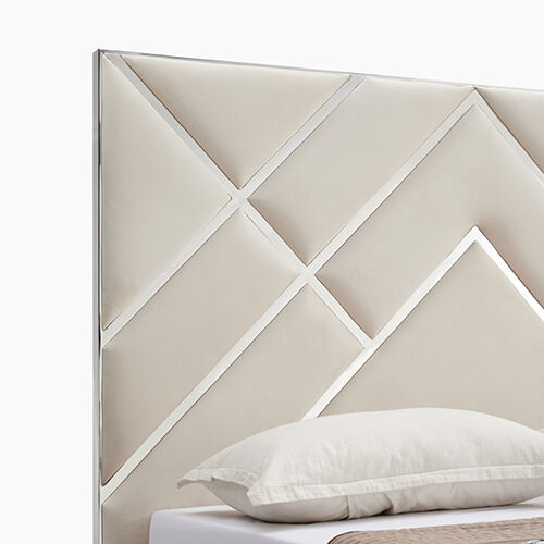 Matrix Bed Frame King Beige Standard Fabric Price