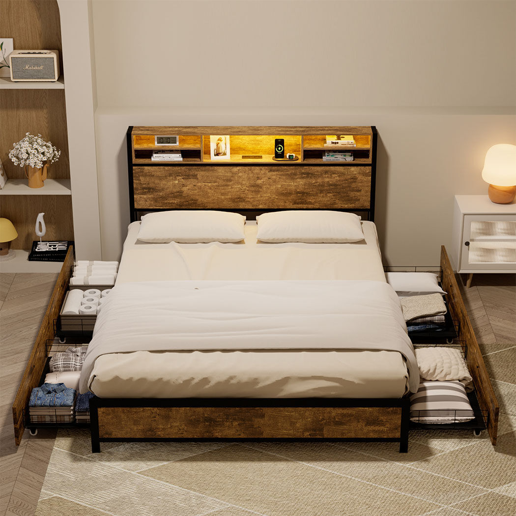 Levede bed frame double Price