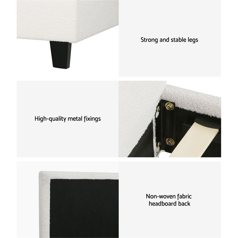 Artiss Bed Frame Double Size Boucle NEO Price