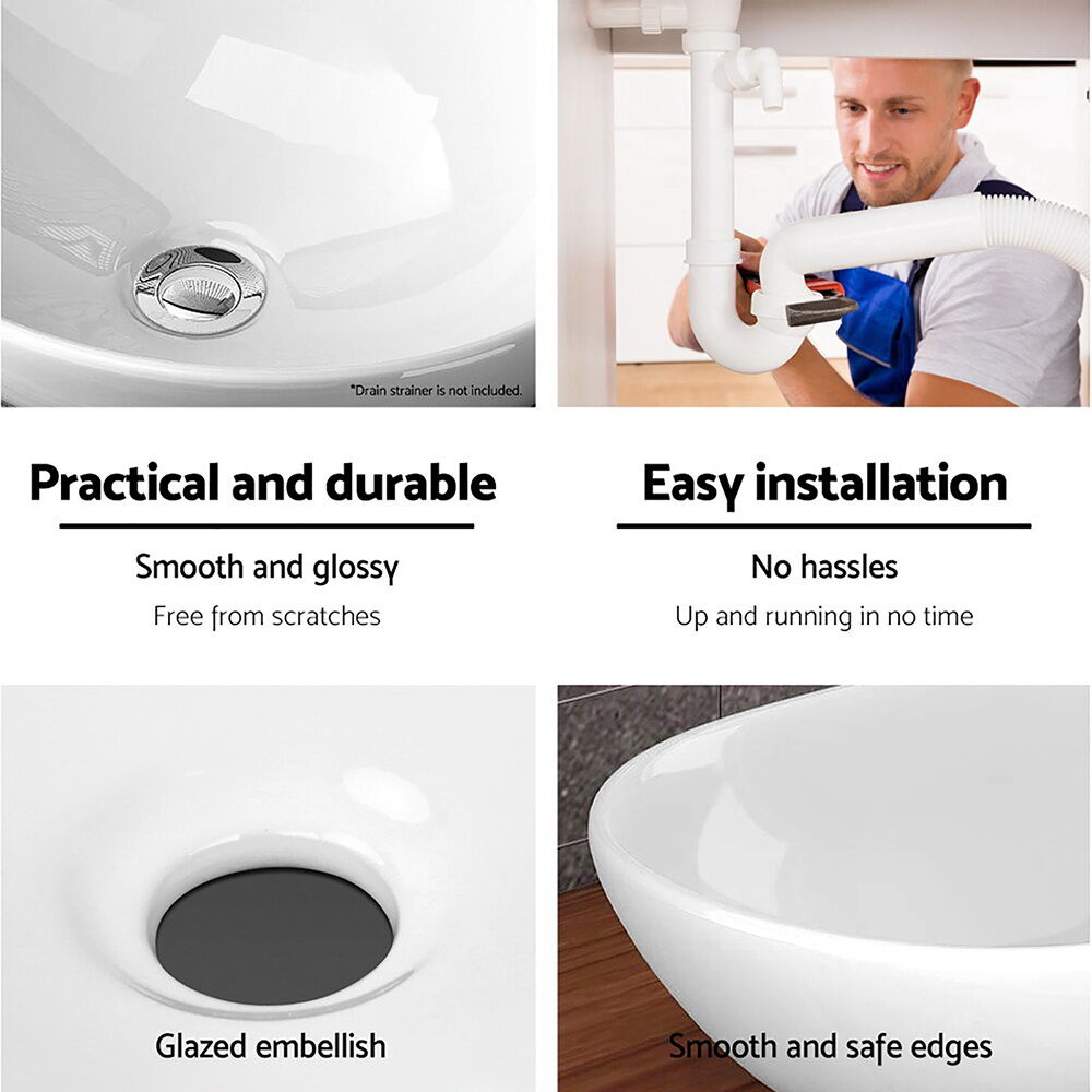 Bathroom Basin Ceramic Vanity Sink Hand Wash Bowl 41x34cm Price
