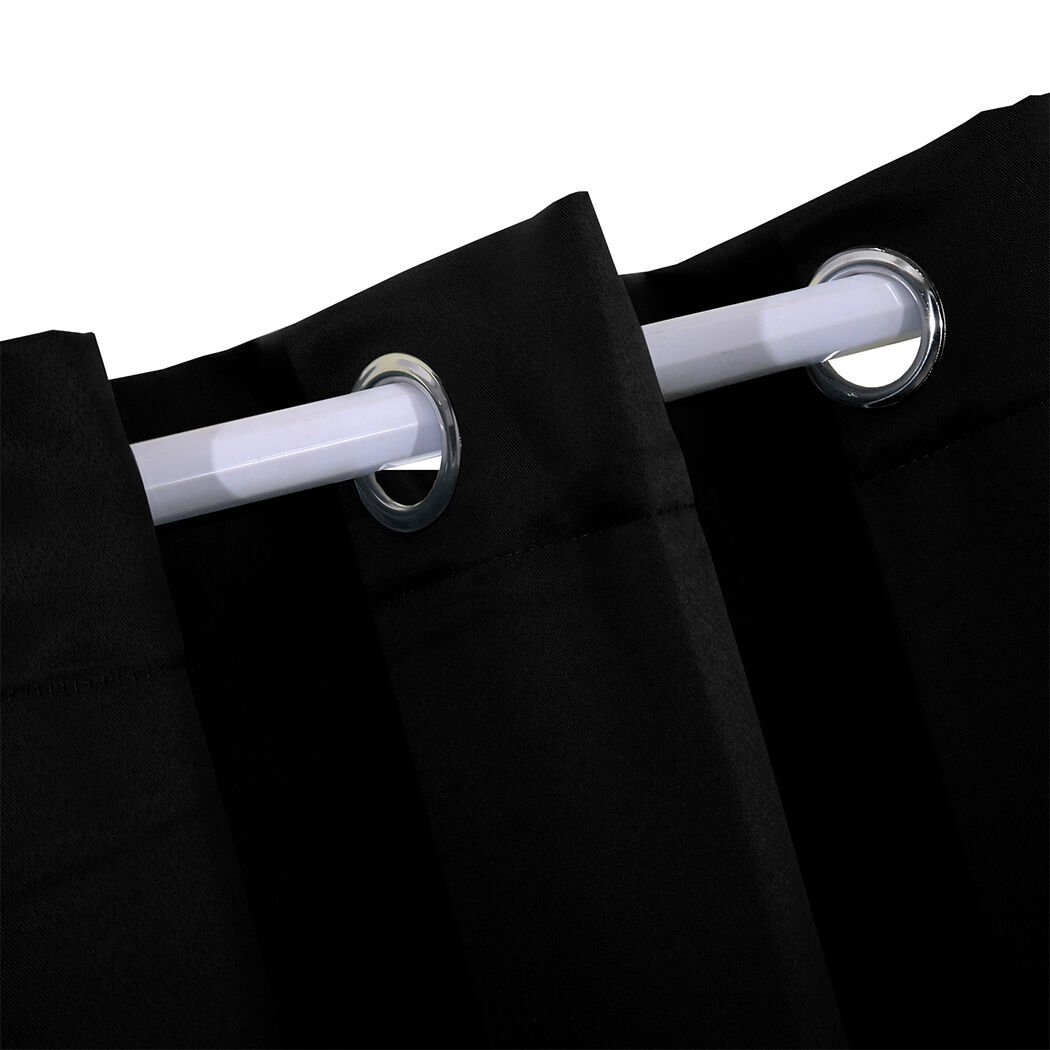 2x blockout curtains panels 3 layers black cd1003-140x230-bk Price