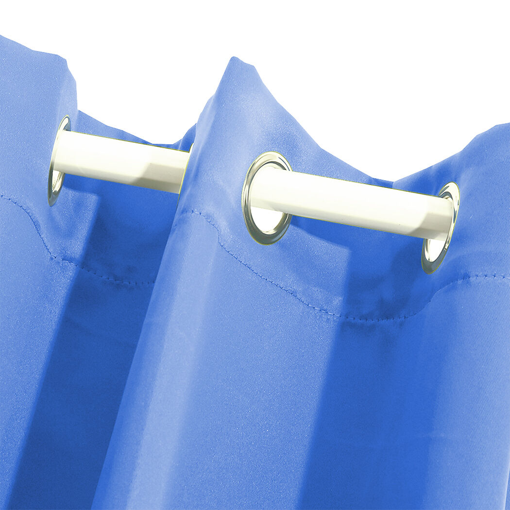 2x blockout curtains panels 3 layers blue Price