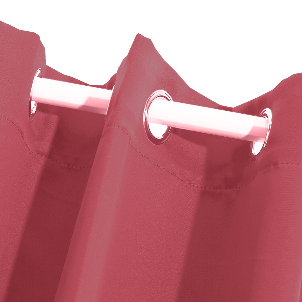 2x blockout curtains panels 3 layers burgundy cd1003-300x230-gy Price