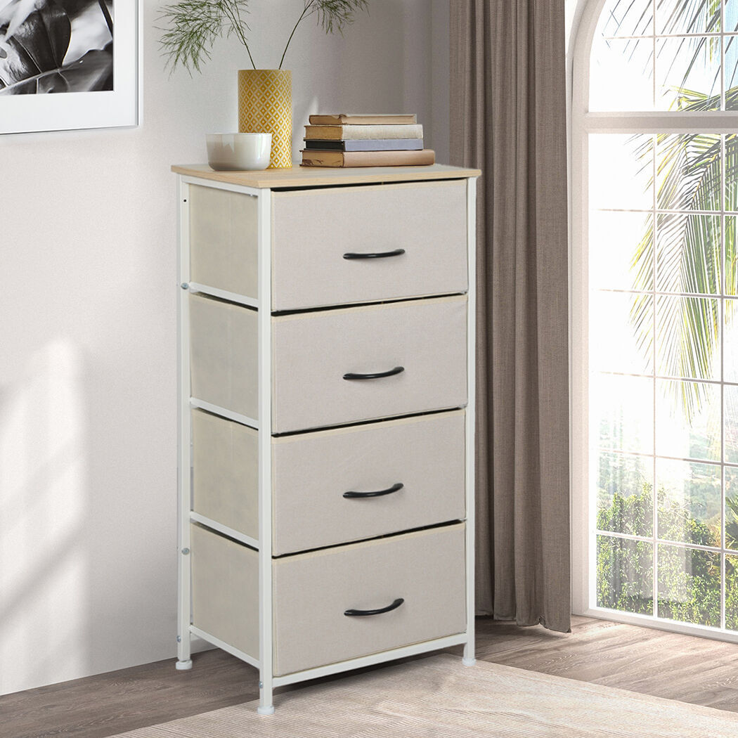 Storage Cabinet Tower Chest Beige Price