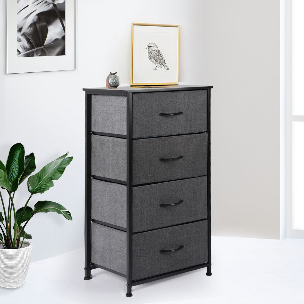 Storage Cabinet Tower Chest Dark Grey Price