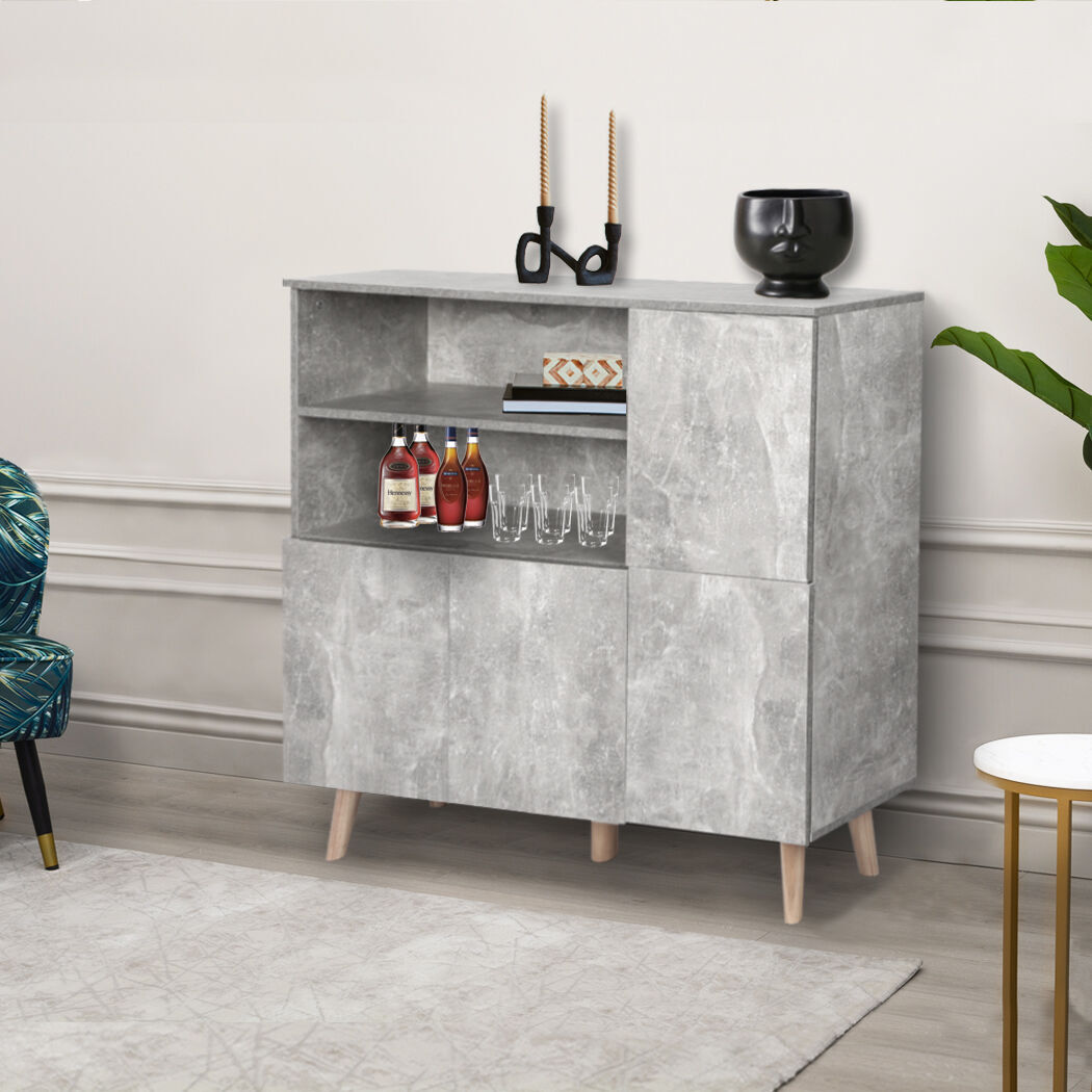 Buffet Sideboard Storage Cabinet Grey Price