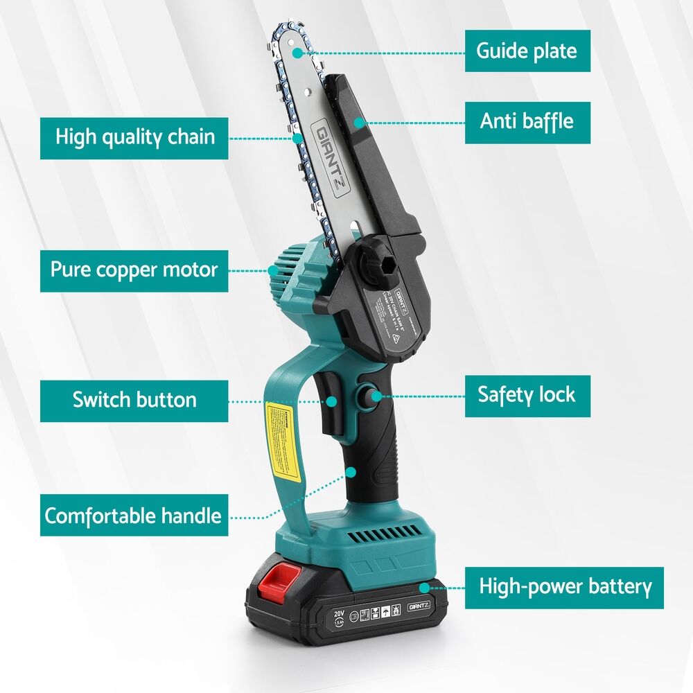 6" Mini Cordless Electric Chainsaw Rechargeable Wood Cutter Price