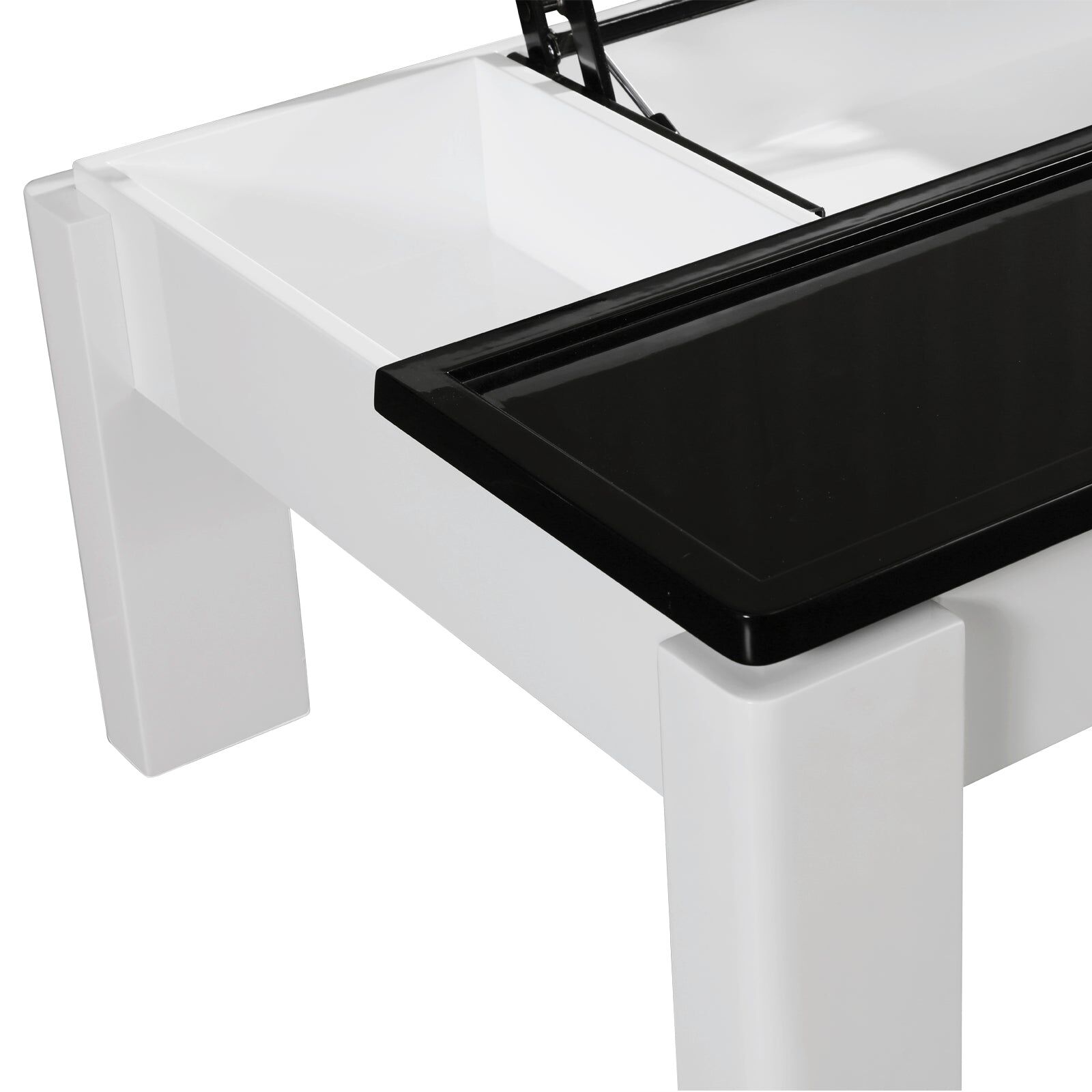 Grandora Coffee Table Black & White Glossy Colour Price