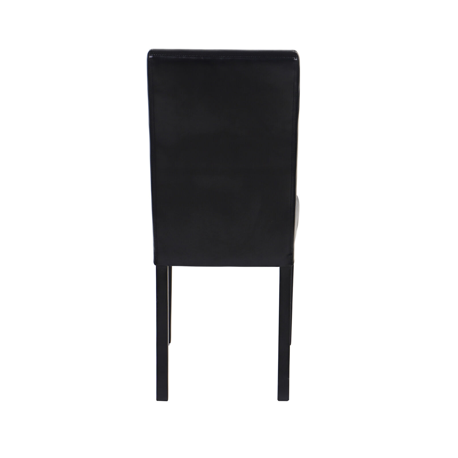 2x Wooden Frame Black Leatherette Dining Chairs with Solid Pine Legs Price