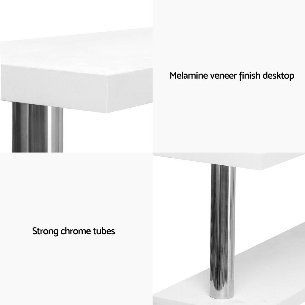 Computer Desk L-Shape Bookshelf White Price