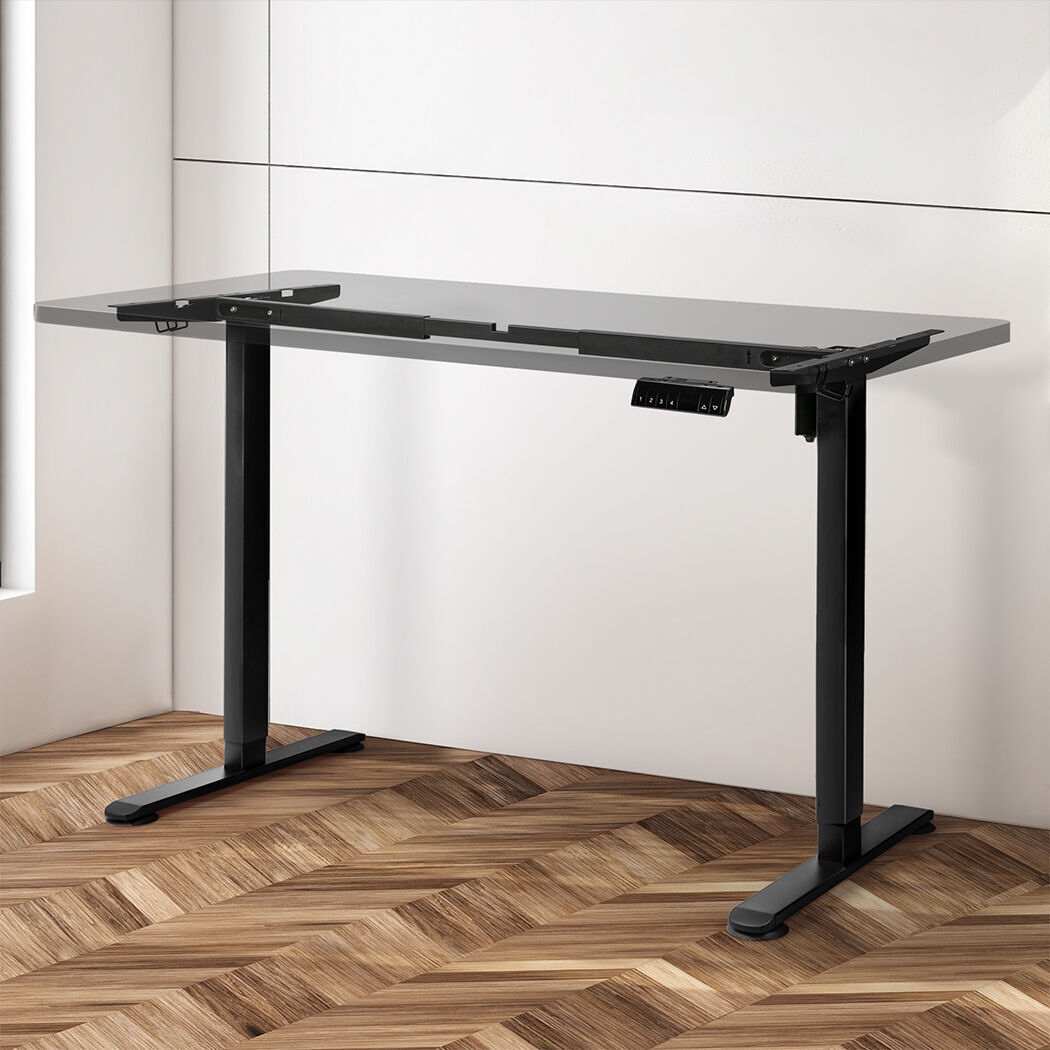 Motorised Standing Desk Frame Black Single Motor Price