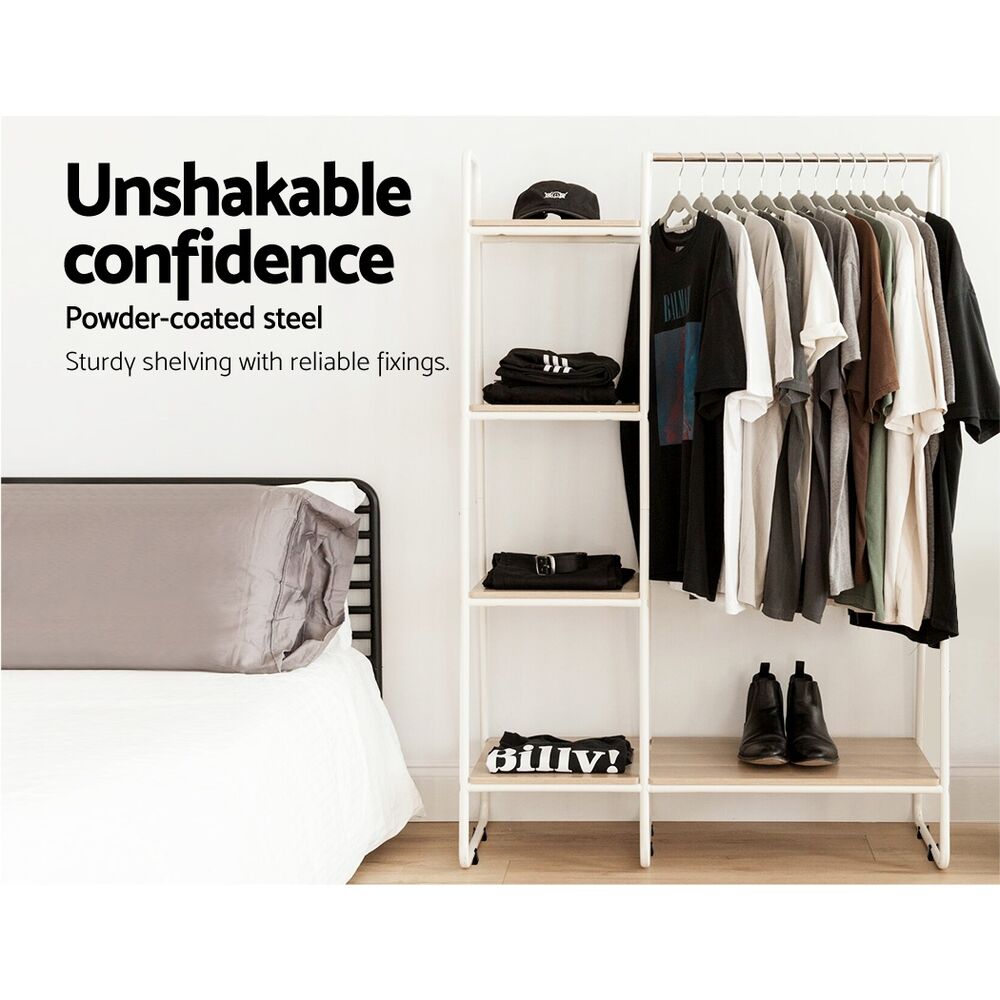 Artiss Wardrobe Clothes Rack Airer Coat Stand 150cm Price
