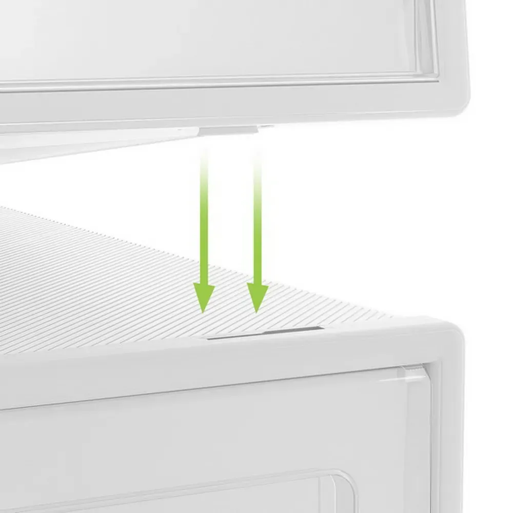 Shoe Box Set of 12 Storage Case Stackable Plastic Shoe Cabinet Cube White Price