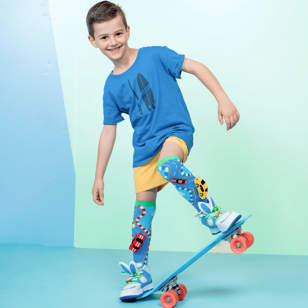 Racing Cars Socks With Plush Cars Kids & Adults Age 6 - 99 Price