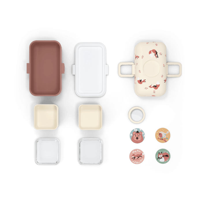 Tresor Graphic Kidss Bento Box- Cinnamon Fox Cinnamon Fox Price