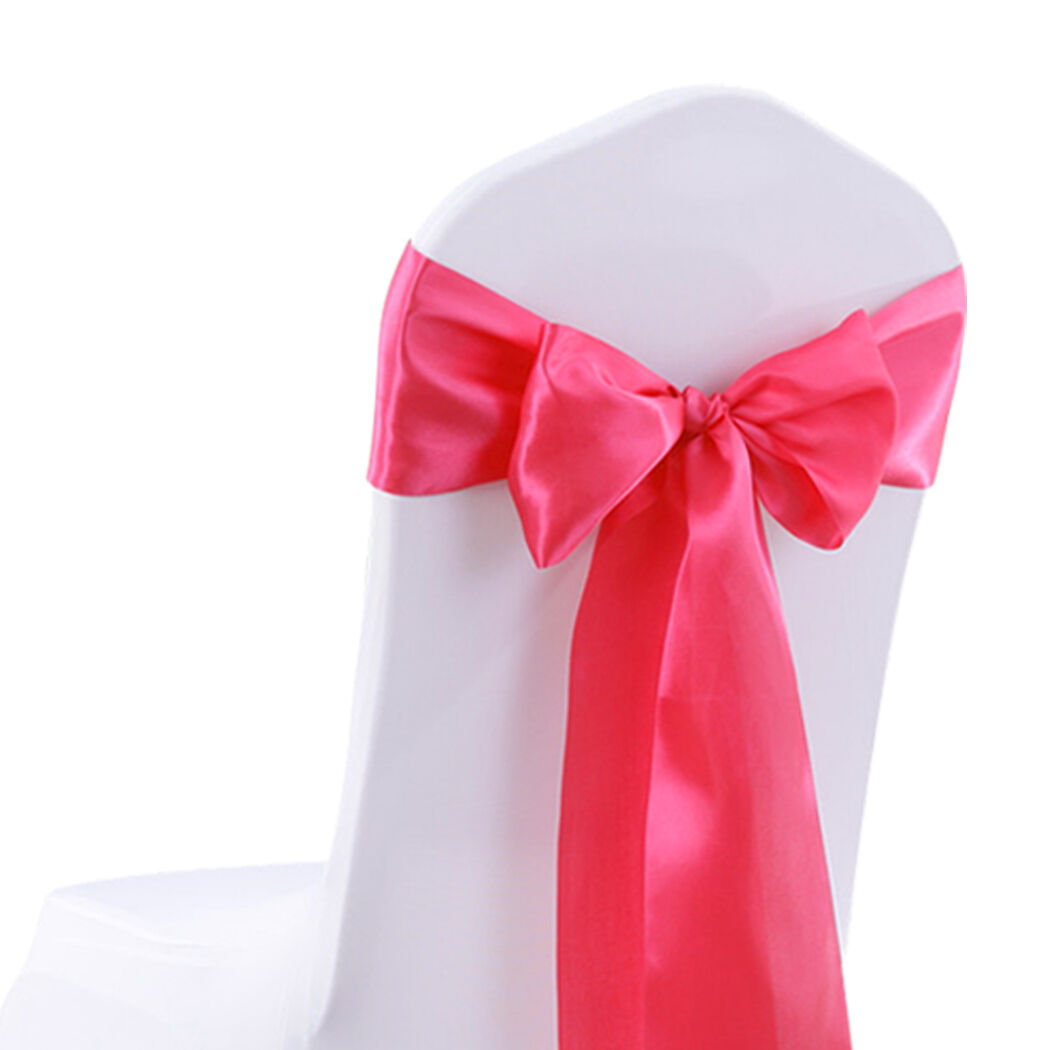 20x Satin Table Runners Chair Sashes Mauve Price