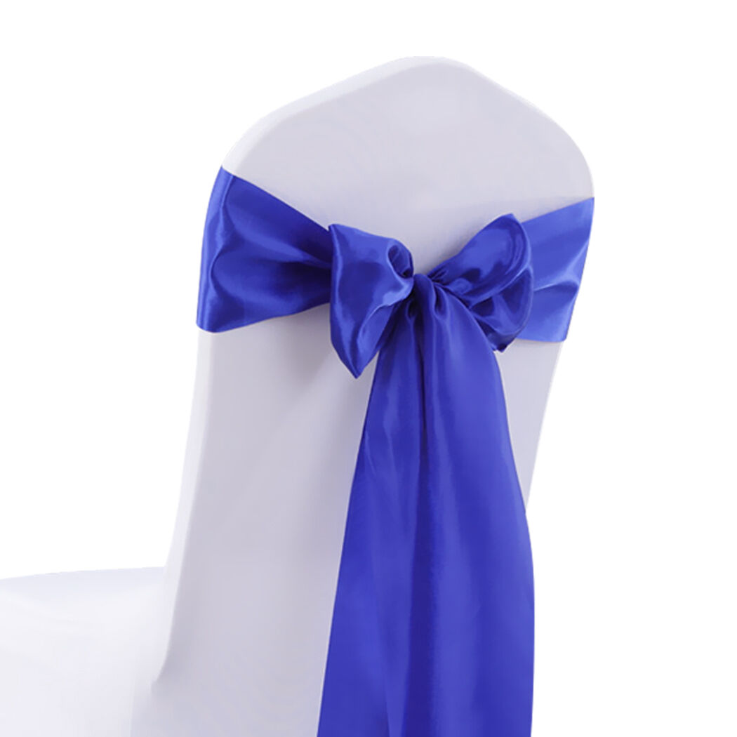 20x Satin Chair Sashes Covers Wedding Navy Price