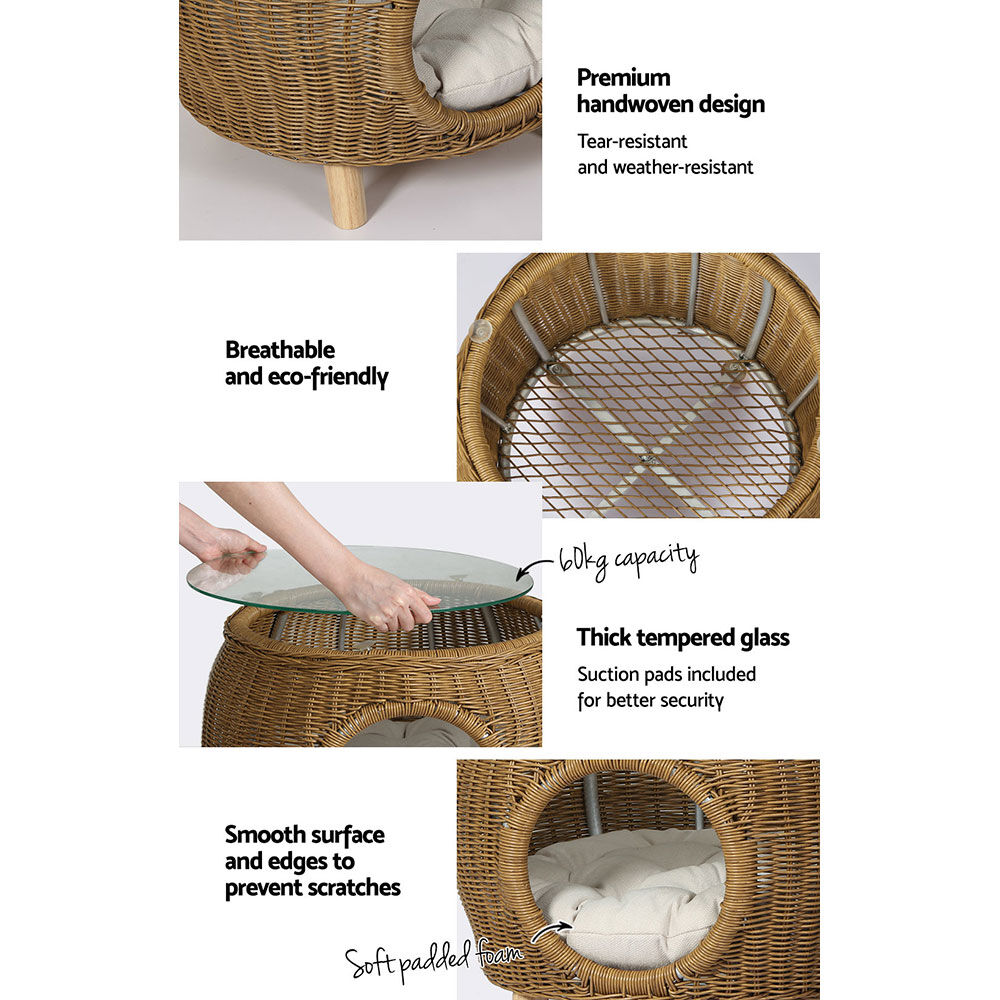 Coffee Side Table Wicker Aluminium Desk Pet Bed Storage Outdoor Furniture Price