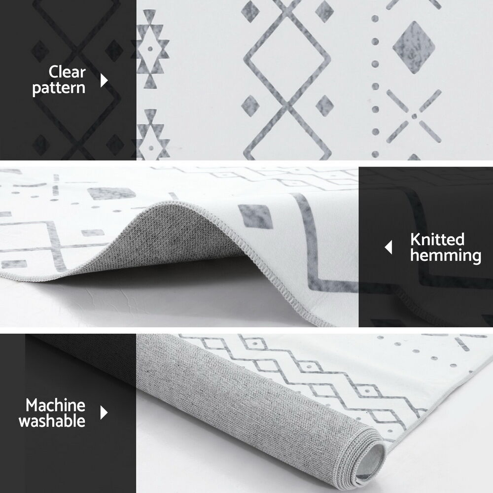 Artiss Rug 200x290cm Area Rug Washable Mat Large Carpet Soft Short Pile Una Price