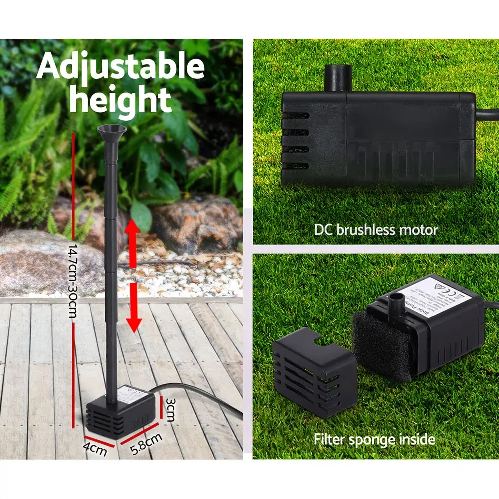 Gardeon Solar Pond Pump Submersible Water Fountain Kit 4.4FT Price
