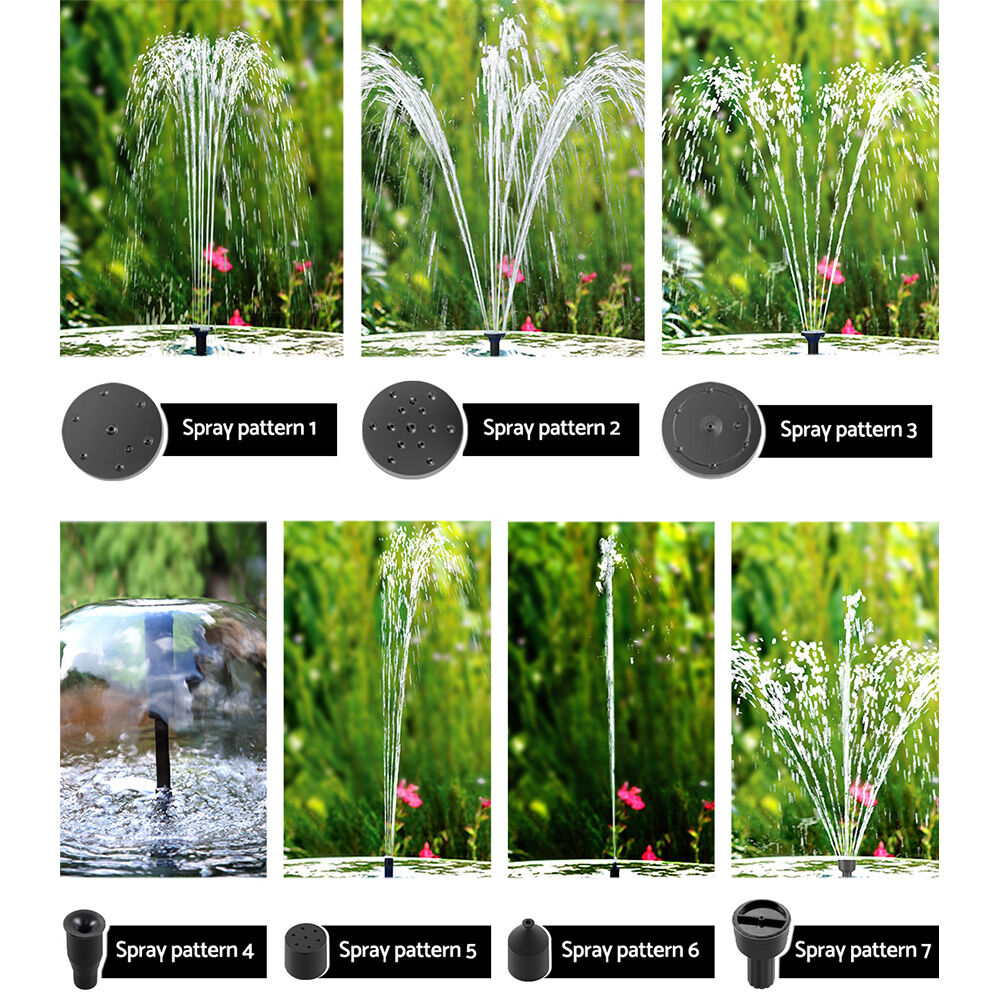 Solar Pond Pump with Battery Kit LED Lights 8.8 FT Price