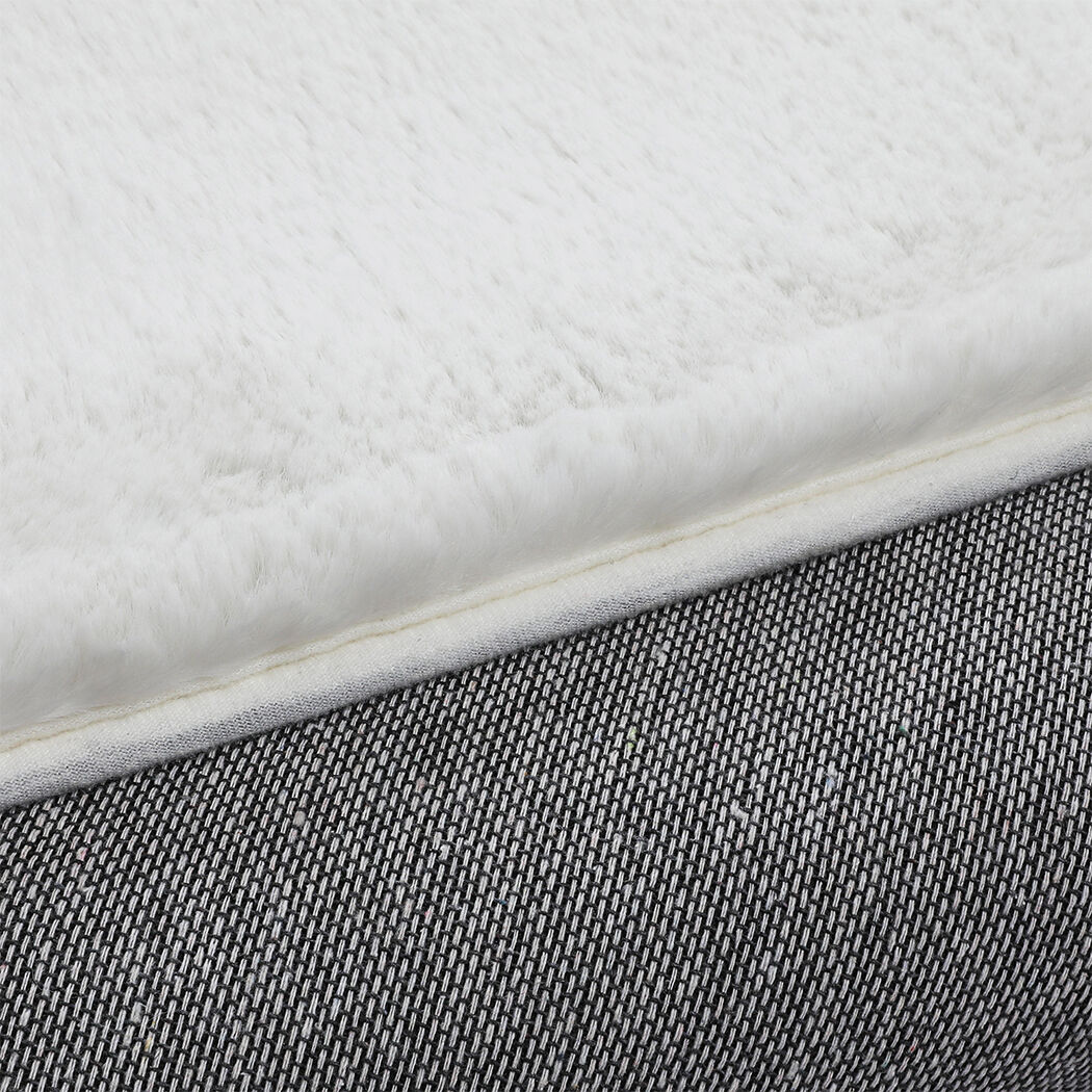 Floor Rugs Area Rug Fluffy Faux 160X230CM White Price
