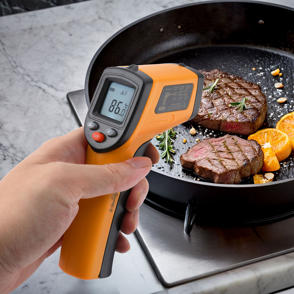 5-star Chef Laser Infrared Thermometer Food Digital Temperature Gun Smoker Pizza BBQ Price