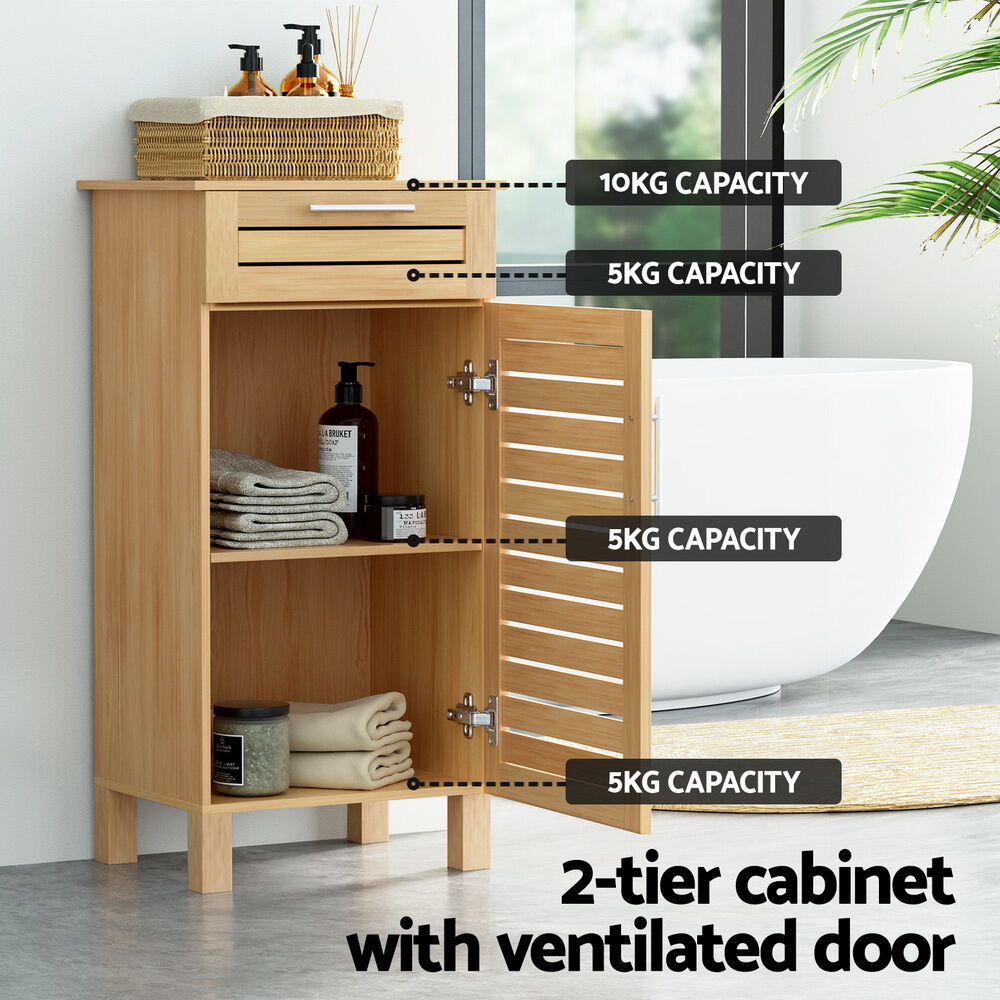 Artiss Bathroom Cabinet Storage 90cm wooden JILL Price