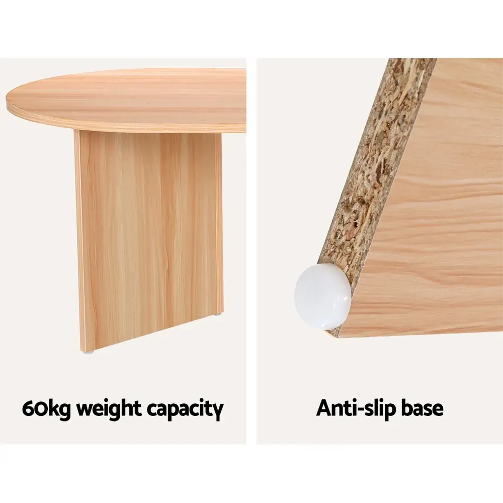 Coffee Table Oval 110CM Pine Alva Price