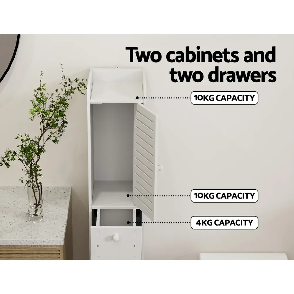 Bathroom Toilet Storage Cabinet Laundry Tallboy Cupboard Slim Corner Price