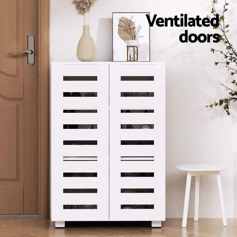 Artiss Shoe Rack Storage Cabinet 20 Pairs 5-tier White Alster Price