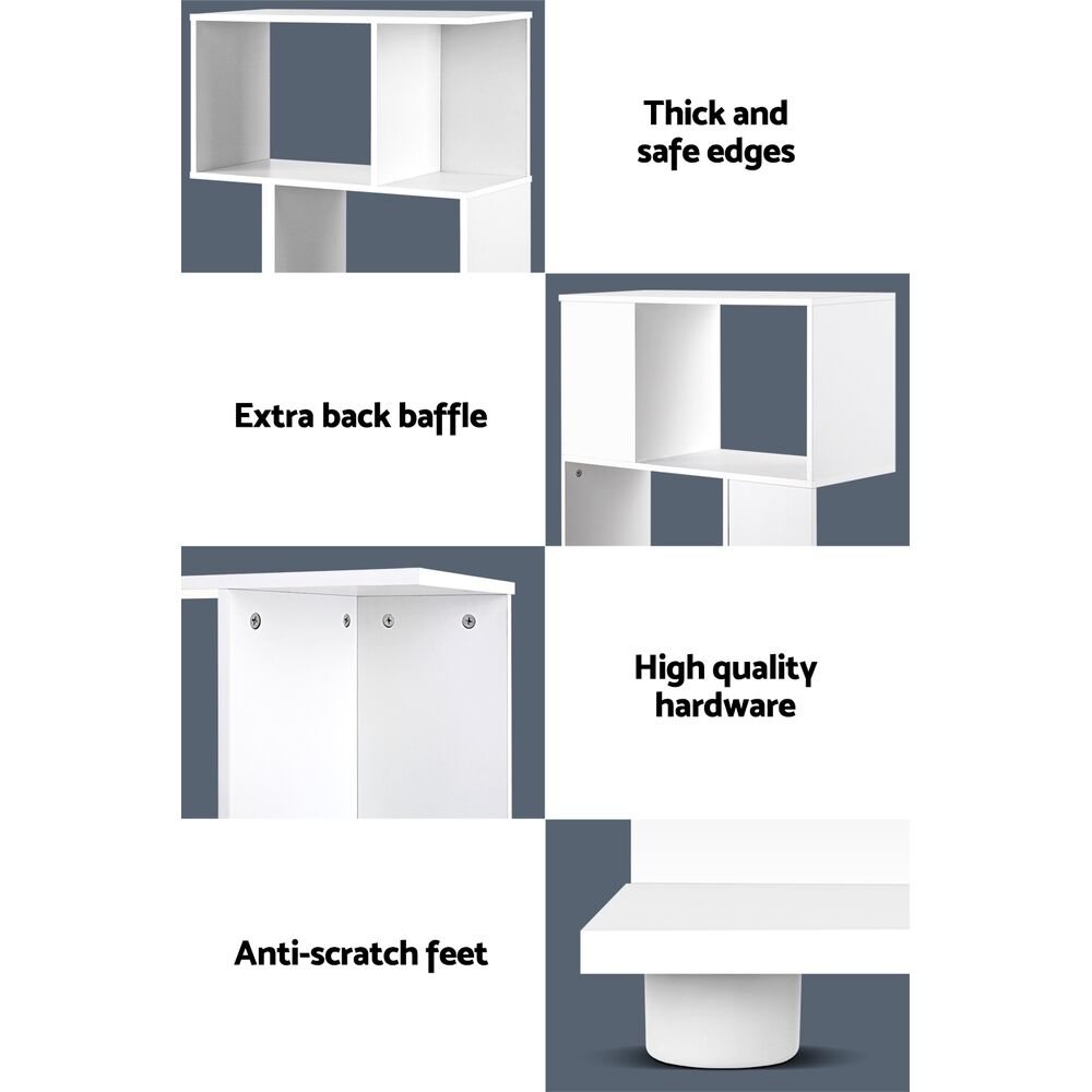 Artiss Bookshelf 3 Tiers - NINA White Price